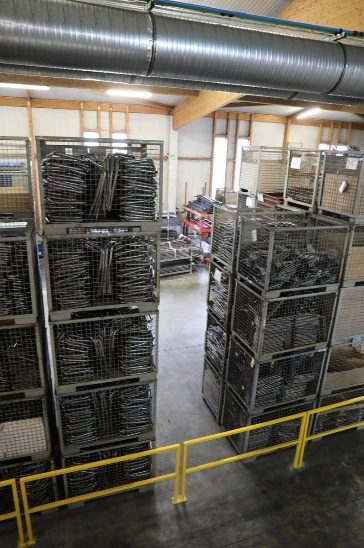 Notre magasin permet de stocker un volume important de pièces unitaires ou assemblées